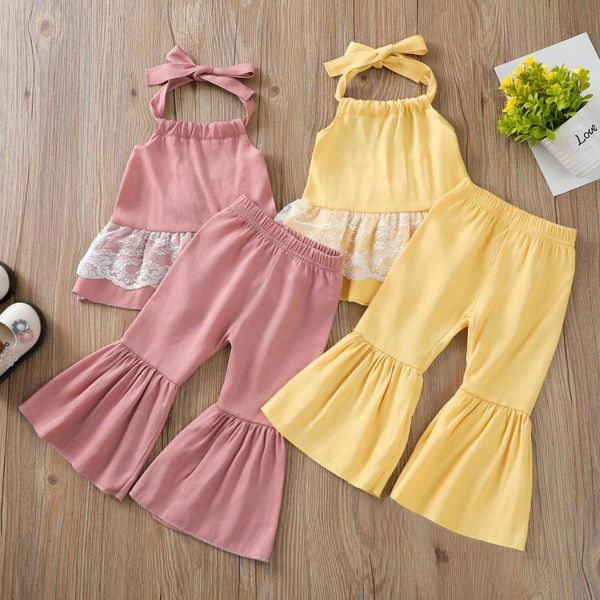 kids baby girls summer off shoulder patchwork lace vest long flare pants toddler children fashion clothes sets 2pcs 6m-3y clothing, White
kids baby girls summer off shoulder patchwork lace vest long flare pants toddler children fashion clothes sets 2pcs 6m-3y clothing, White