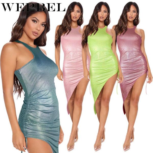 women spring summer skinny shiny bodycon dress ladies elegant sleeveless slim fit drawstring ruched irregular casual dresses, Black;gray
women spring summer skinny shiny bodycon dress ladies elegant sleeveless slim fit drawstring ruched irregular casual dresses, Black;gray