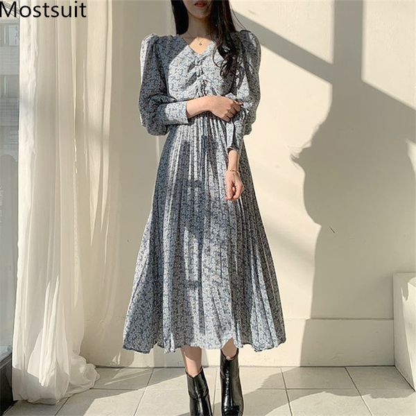 spring korean printed long women dress lantern sleeve v-neck pleated dresses fashion vintage female casual vestidos mujer 210518, Black;gray
spring korean printed long women dress lantern sleeve v-neck pleated dresses fashion vintage female casual vestidos mujer 210518, Black;gray