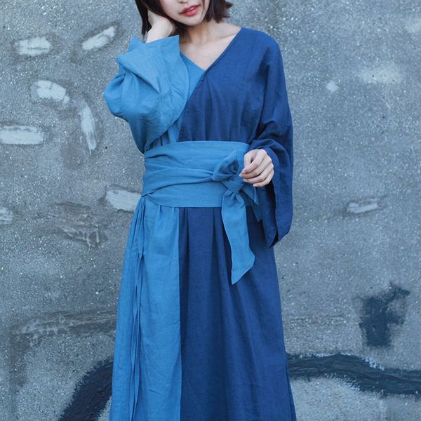 dress Casual female fashion linen cotton in contrast to low-necked woman's long skirts, Black;gray
dress Casual female fashion linen cotton in contrast to low-necked woman's long skirts, Black;gray