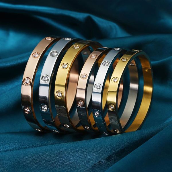 bangle 2021 exquisite fashion lovers bracelets woman stainless steel bangles cubic zircon golden jewelry gifts, Black
bangle 2021 exquisite fashion lovers bracelets woman stainless steel bangles cubic zircon golden jewelry gifts, Black