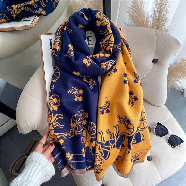 scarves luxury design cashmere shawls women printed winter pashmina warm scarf wraps female blanket thick soft bufanda stoles, Blue;gray
scarves luxury design cashmere shawls women printed winter pashmina warm scarf wraps female blanket thick soft bufanda stoles, Blue;gray