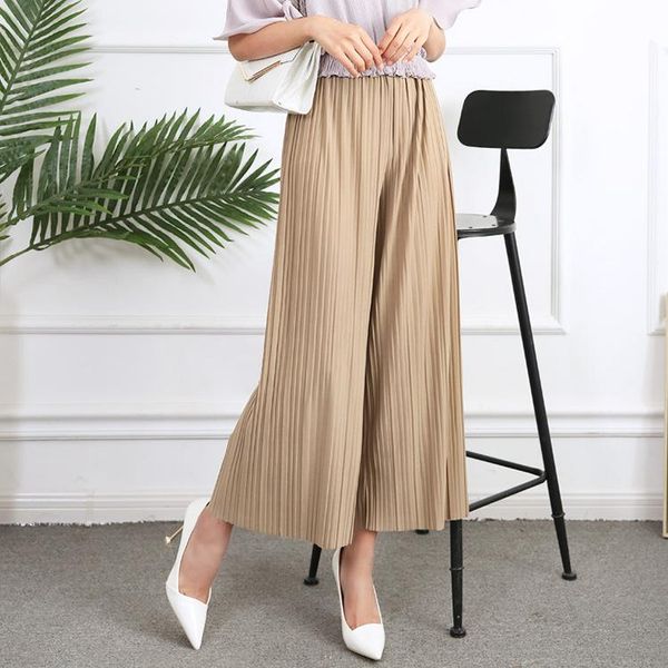 women's pants & capris summer chiffon pleated thin wide leg women long trousers female elastic high waist harem loose slacks sweatpants, Black;white
women's pants & capris summer chiffon pleated thin wide leg women long trousers female elastic high waist harem loose slacks sweatpants, Black;white