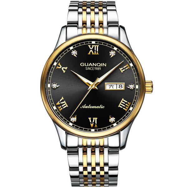 watch guanqin 2021 automatic men luminous clock s wristwatch steel gold waterproof business casual, Slivery;brown
watch guanqin 2021 automatic men luminous clock s wristwatch steel gold waterproof business casual, Slivery;brown