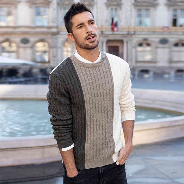 men's sweaters kuegou blusa masculina de retalhos 100% algodão, roupas masculinas outono e inverno suéter colorido pulôver malha plus s, White;black
men's sweaters kuegou blusa masculina de retalhos 100% algodão, roupas masculinas outono e inverno suéter colorido pulôver malha plus s, White;black