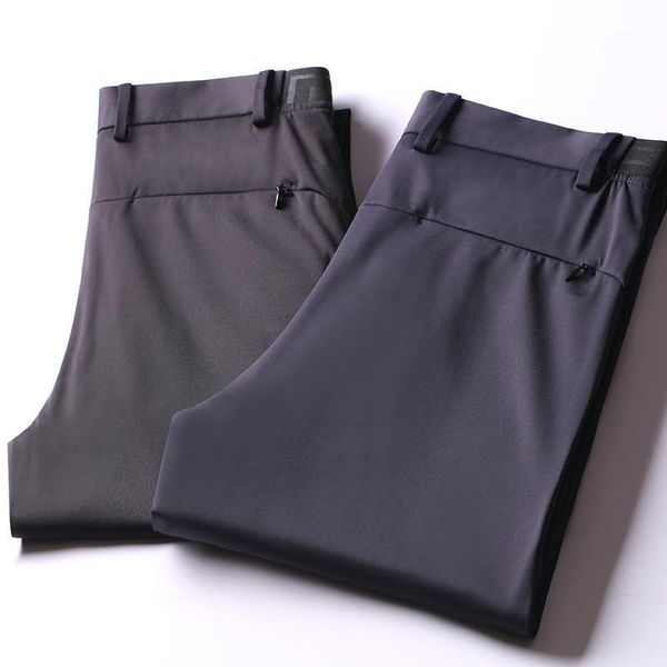 men's pants 2021 spring/summer semi-elastic waist straight business slacks with no pressing, wrinkle resistant elastic fabric, Black
men's pants 2021 spring/summer semi-elastic waist straight business slacks with no pressing, wrinkle resistant elastic fabric, Black