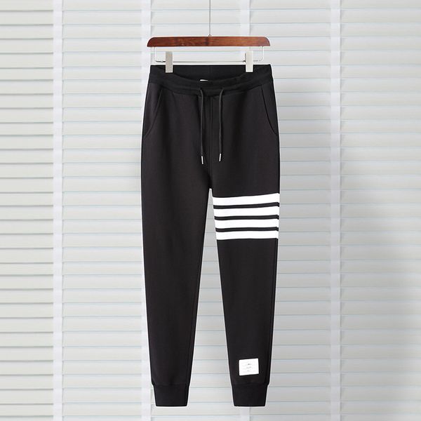 design clothing men's guard four bar legged casual chao large terry yarn dyed loose fashion autumn and winter men's sports pants, Black
design clothing men's guard four bar legged casual chao large terry yarn dyed loose fashion autumn and winter men's sports pants, Black