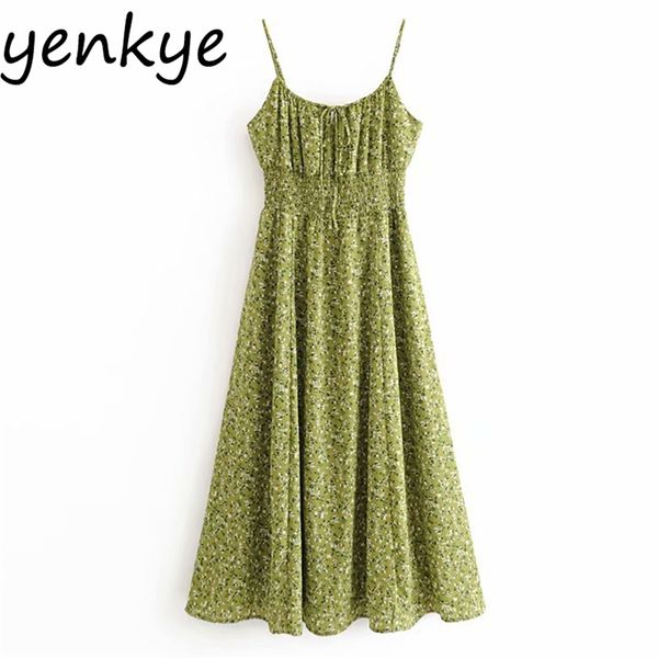 sling dress women prairie chic green floral print lady backless sleeveless elastic waist a-line midi summer 210514, Black;gray
sling dress women prairie chic green floral print lady backless sleeveless elastic waist a-line midi summer 210514, Black;gray