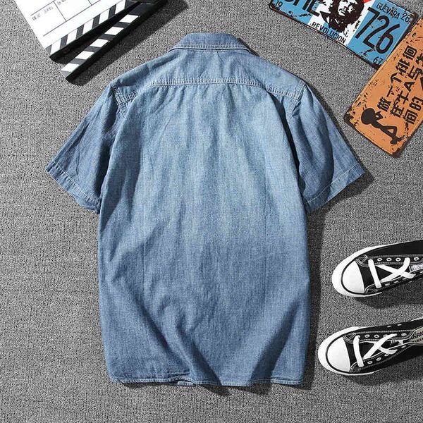 men's casual shirts luxury high-quality soft and comfortable cotton denim shirt summer brand business short-sleeved 85491 x624, White;black
men's casual shirts luxury high-quality soft and comfortable cotton denim shirt summer brand business short-sleeved 85491 x624, White;black