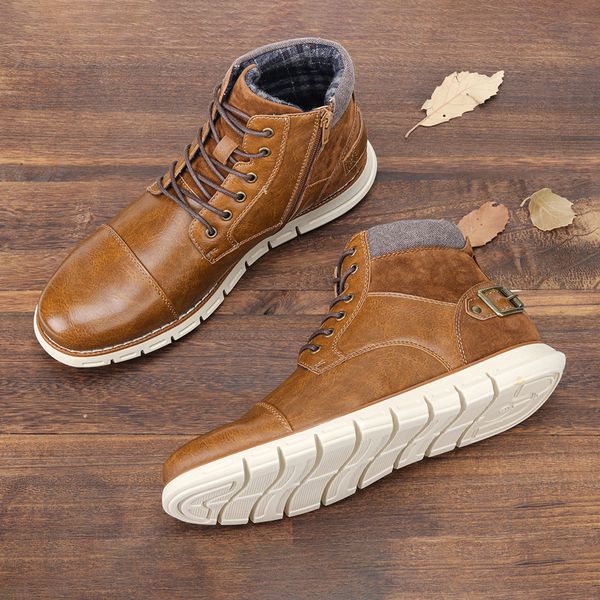 fashion casual boots men 2022 autumn winter comfy md durable outsole men shoes genuine leather men boots, Black
fashion casual boots men 2022 autumn winter comfy md durable outsole men shoes genuine leather men boots, Black