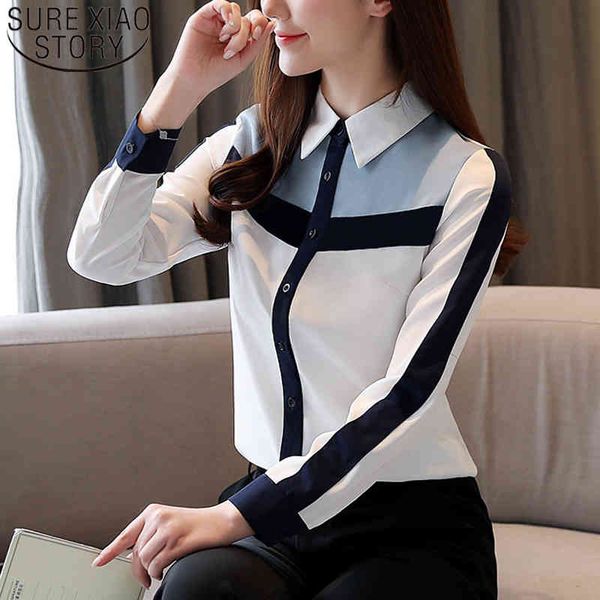 spring loose korean spliced chiffon blouse solid long sleeve female shirts women and blouses blusas mujer 8398 50 210508, White
spring loose korean spliced chiffon blouse solid long sleeve female shirts women and blouses blusas mujer 8398 50 210508, White