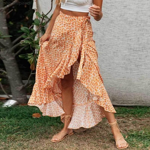 skirts boho inspired orange floral print wrap womens ruffle hem maxi skirt casual long ladies 2021 faldas, Black
skirts boho inspired orange floral print wrap womens ruffle hem maxi skirt casual long ladies 2021 faldas, Black