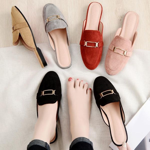 slippers party women mules shoes winter slides outdoor home flip flops wrapped toe sandals flats, Black
slippers party women mules shoes winter slides outdoor home flip flops wrapped toe sandals flats, Black