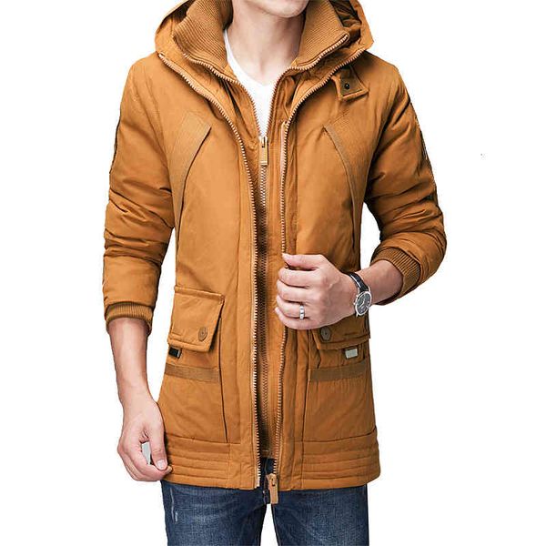 

Men's Down & Parkas Men Cclothes Long Can Withstand - 20 Degrees Winter Jacket Hooded Duck Male Windproof Parka Size M-3XL RWEW, Black