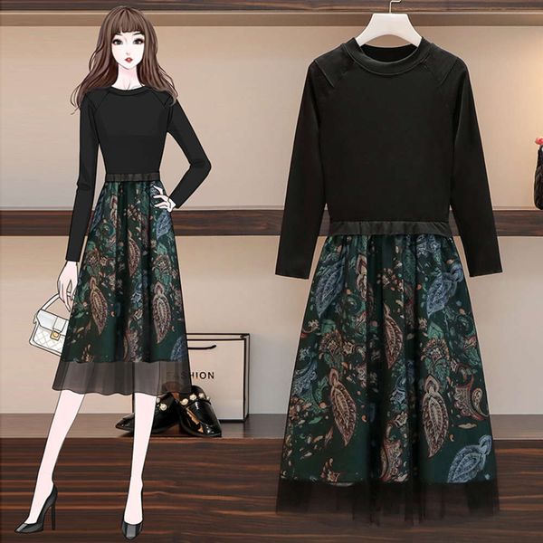 casual dresses dress large women's spring fat sister french platycodon grandiflorum fq06, Black;gray
casual dresses dress large women's spring fat sister french platycodon grandiflorum fq06, Black;gray
