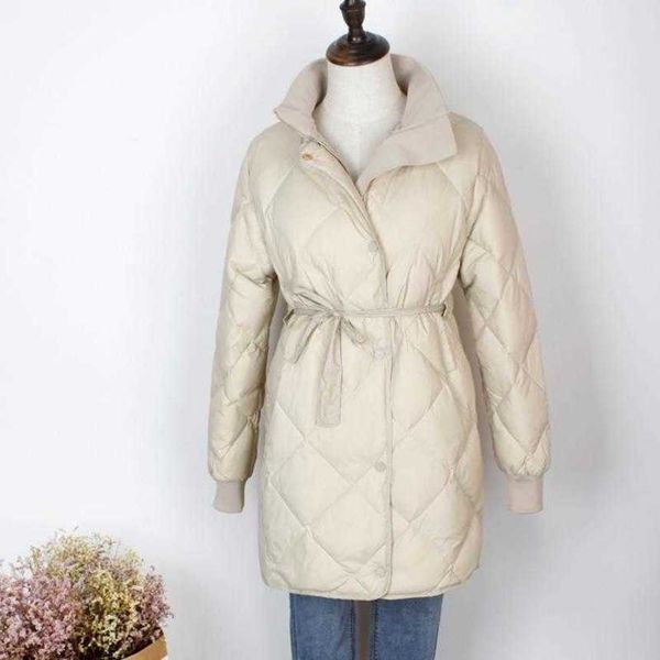 2020 schinteon women light et diamond 90% white duck down coat slim outwear with belt fashion1, Black
2020 schinteon women light et diamond 90% white duck down coat slim outwear with belt fashion1, Black