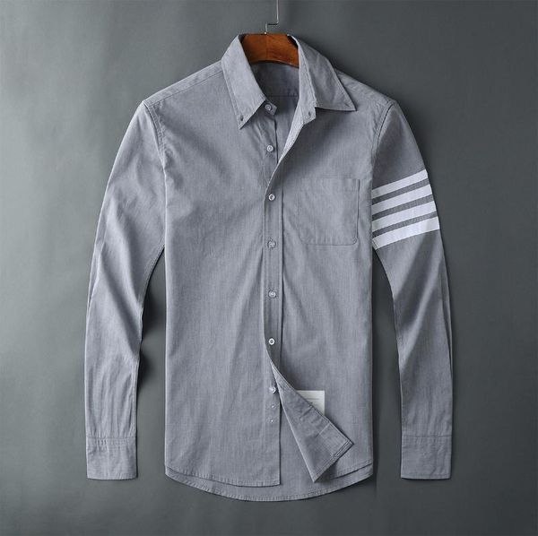 men's casual shirts 2021 fashion men slim gray long sleeve shirt thin turn down collar poplin solid clothing, White;black
men's casual shirts 2021 fashion men slim gray long sleeve shirt thin turn down collar poplin solid clothing, White;black