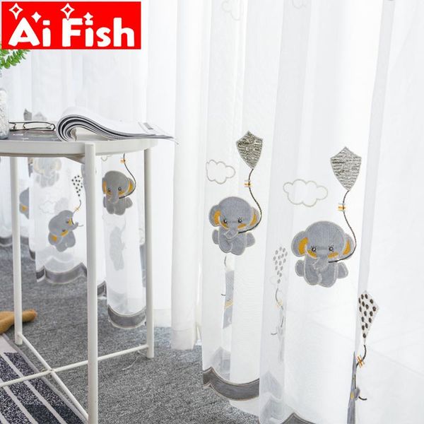 curtain & drapes cartoon cute gray elephant design embroidered curtains for boys girls bedroom tulle sheer children living room zh030#5
curtain & drapes cartoon cute gray elephant design embroidered curtains for boys girls bedroom tulle sheer children living room zh030#5