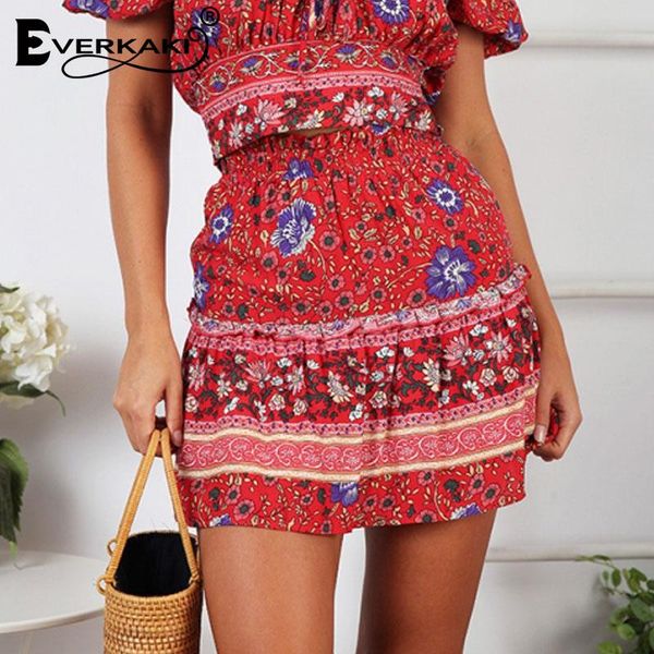 skirts everkaki boho mini floral print skirt women gypsy ruffles short high waist bohemian female 2021 spring summer, Black
skirts everkaki boho mini floral print skirt women gypsy ruffles short high waist bohemian female 2021 spring summer, Black