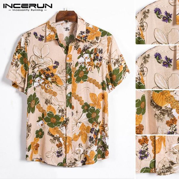 men's casual shirts 2021 men summer floral printed short sleeve lapel shirt cotton breathable man hawaiian beach blouse incerun, White;black
men's casual shirts 2021 men summer floral printed short sleeve lapel shirt cotton breathable man hawaiian beach blouse incerun, White;black
