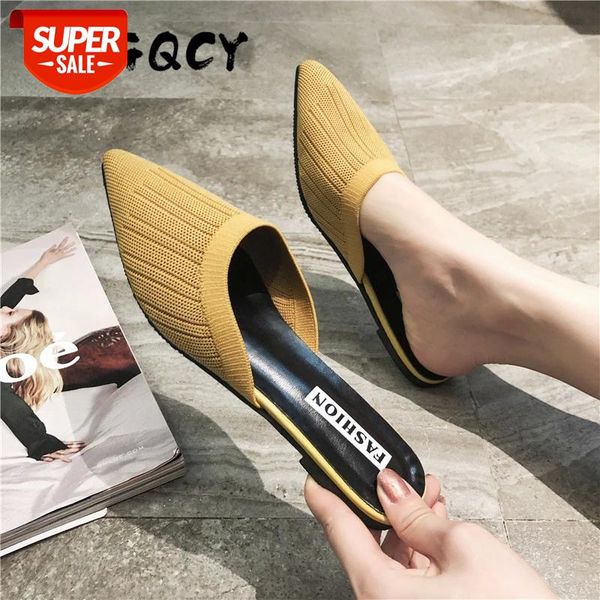 new women's summer solid toe-covered slipper fashion pointed woven breathable lazy slippers flat sandals women mule slides shoes #m59s, Black
new women's summer solid toe-covered slipper fashion pointed woven breathable lazy slippers flat sandals women mule slides shoes #m59s, Black
