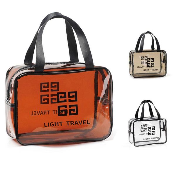 thick simple transparent cosmetic bag waterproof large-capacity wash pvc portable storage travel bags & cases
thick simple transparent cosmetic bag waterproof large-capacity wash pvc portable storage travel bags & cases