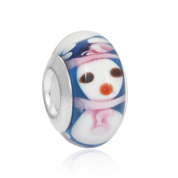 25 sterling silver murano glass lampwork beads snowman fit european pandora charms bracelet & necklace diy jewelry, Crystal
25 sterling silver murano glass lampwork beads snowman fit european pandora charms bracelet & necklace diy jewelry, Crystal