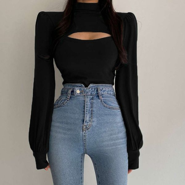 women's sweaters sweater amy way care machine hollowed out design high collar bubble sleeve solid color thin versatile t-shirt ougy, White;black
women's sweaters sweater amy way care machine hollowed out design high collar bubble sleeve solid color thin versatile t-shirt ougy, White;black