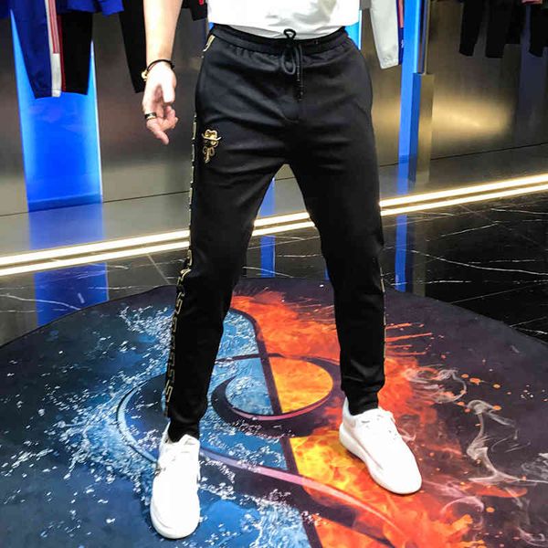 pant autumn striped corset lace up for young men embroidered trousers emblematic male fashion personality man, Black
pant autumn striped corset lace up for young men embroidered trousers emblematic male fashion personality man, Black