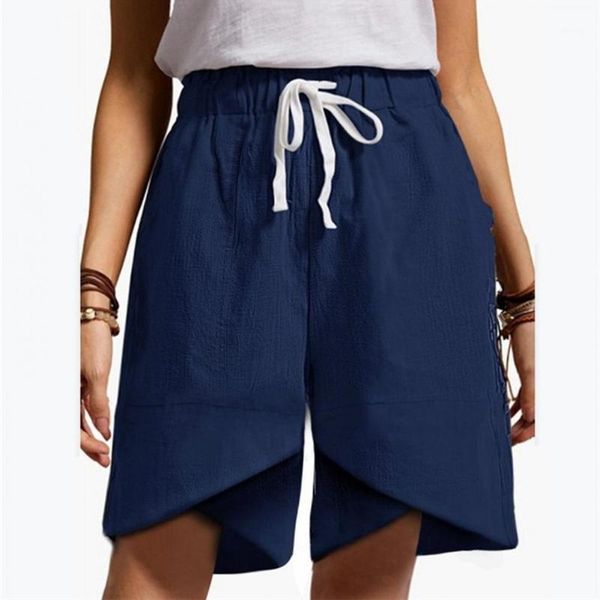 women's shorts summer loose drawstring cotton and linen machine wash sweet, White;black
women's shorts summer loose drawstring cotton and linen machine wash sweet, White;black