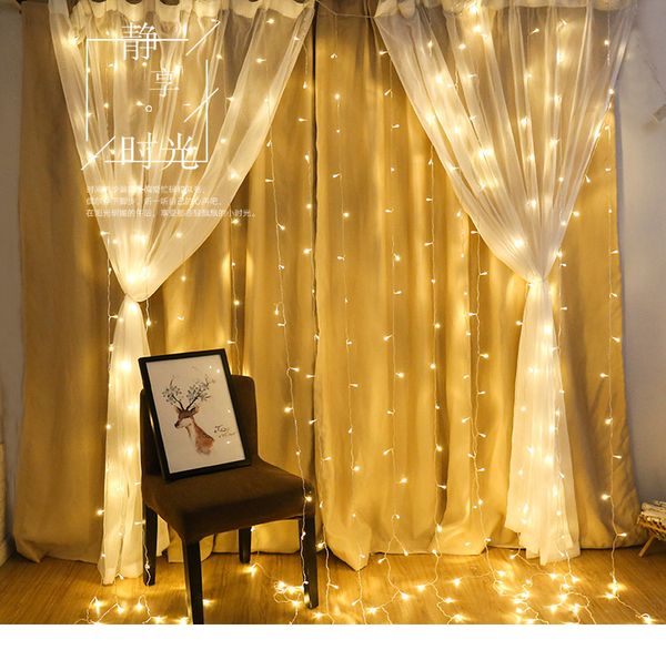 usb 3*3m christmas night light solar string lights curtains dress up decoration atmosphere props
usb 3*3m christmas night light solar string lights curtains dress up decoration atmosphere props