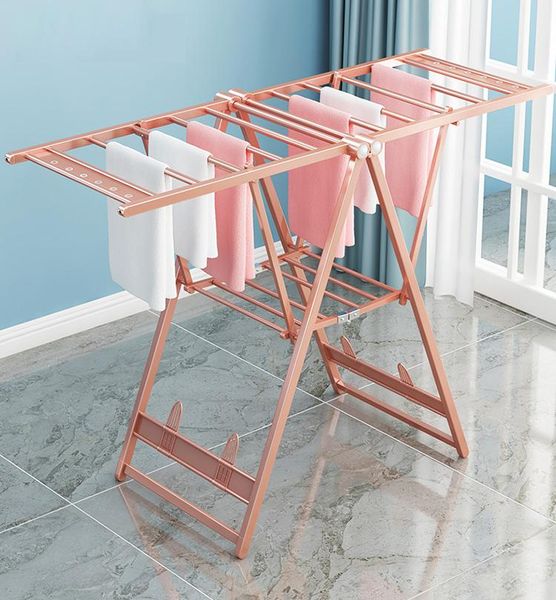 aluminum alloy clothes drying hanger floor folding rack indoor balcony home baby quilt hangers & racks
aluminum alloy clothes drying hanger floor folding rack indoor balcony home baby quilt hangers & racks