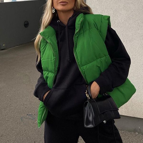 women's vests multicolor sleeveless cotton jacket 2021 autumn and winter thickened warm vest stand collar clothes, Black;white
women's vests multicolor sleeveless cotton jacket 2021 autumn and winter thickened warm vest stand collar clothes, Black;white