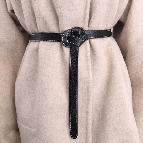 belts genuine leather waist belt for women luxury designer thin dress wrap round knot cowhide waistband cinturon mujer, Black;brown
belts genuine leather waist belt for women luxury designer thin dress wrap round knot cowhide waistband cinturon mujer, Black;brown