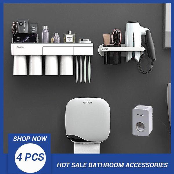 magnetic adsorption inverted toothbrush holder wall mounted supplies makeup storage box rack bathroom accessories set bath accessory
magnetic adsorption inverted toothbrush holder wall mounted supplies makeup storage box rack bathroom accessories set bath accessory