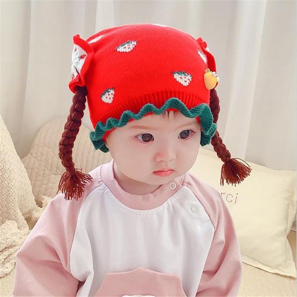 caps & hats winter cute creative braid baby hat cartoon strawberry children's knitted ear protection warm woolen, Yellow
caps & hats winter cute creative braid baby hat cartoon strawberry children's knitted ear protection warm woolen, Yellow
