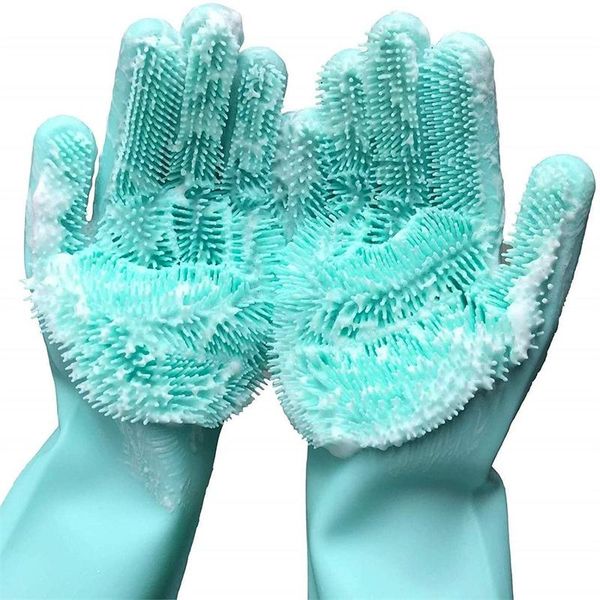 disposable gloves reusable silicone dishwashing cleaning brush scrubber heat resistant for household/kitchen/bathroom/car/pet hair
disposable gloves reusable silicone dishwashing cleaning brush scrubber heat resistant for household/kitchen/bathroom/car/pet hair