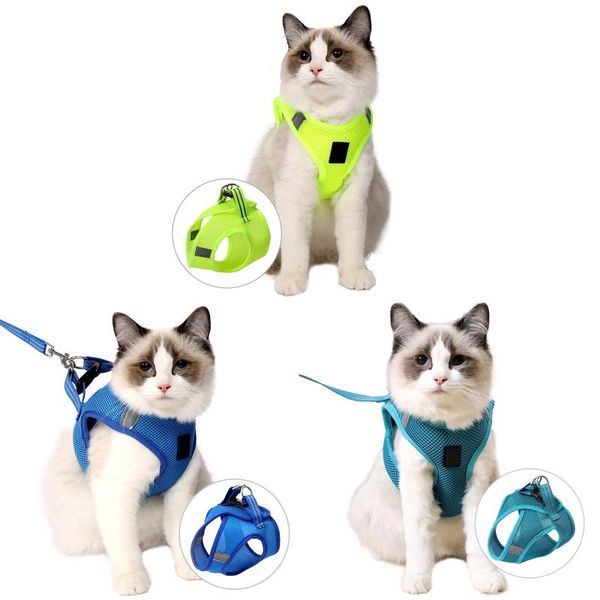 cat collars & leads adjustable soft mesh vest harness leash set breathable walking escape proof ultra light kitten reflective
cat collars & leads adjustable soft mesh vest harness leash set breathable walking escape proof ultra light kitten reflective