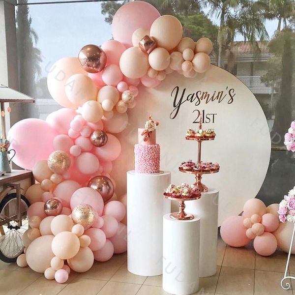 party decoration 95pcs pink balloon arch garland kit 4d chrome rose gold balloons wedding for baby shower birthday air globos
party decoration 95pcs pink balloon arch garland kit 4d chrome rose gold balloons wedding for baby shower birthday air globos