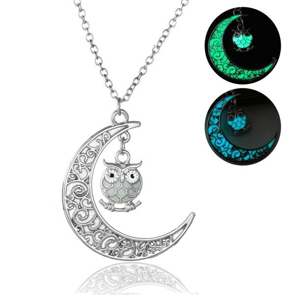 moon owl glowing pendant necklace cute gem charm jewelry silver plated women fashion luminous necklace gifts
moon owl glowing pendant necklace cute gem charm jewelry silver plated women fashion luminous necklace gifts