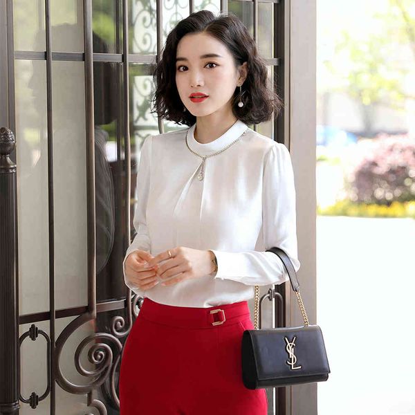white yellow office collar ladies work elegant female plus formal size spring shirt, Black
white yellow office collar ladies work elegant female plus formal size spring shirt, Black