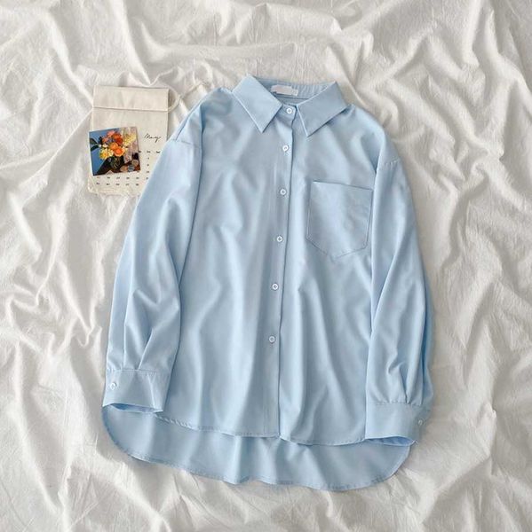 oversize blouses spring women turn-down collar single-breasted vintage long sleeve solid shirts 210531, White
oversize blouses spring women turn-down collar single-breasted vintage long sleeve solid shirts 210531, White