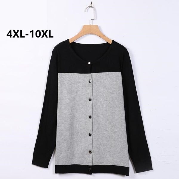 sweaters plus size 10xl 8xl 6xl 4xl women contrast color o-neck full length casual sweater cardigan for woman, White;black
sweaters plus size 10xl 8xl 6xl 4xl women contrast color o-neck full length casual sweater cardigan for woman, White;black
