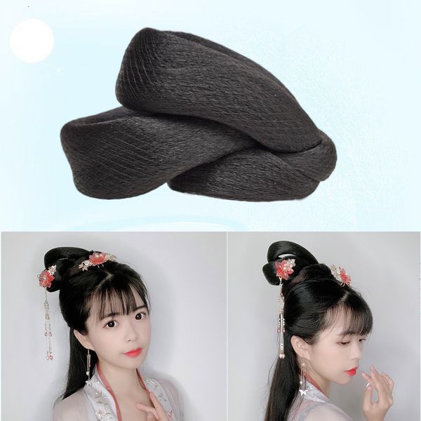 han ancient costume, wig, women's phoenix crown, hair bun, tang style, hairstyle, imperial concubine headdress,, Black
han ancient costume, wig, women's phoenix crown, hair bun, tang style, hairstyle, imperial concubine headdress,, Black