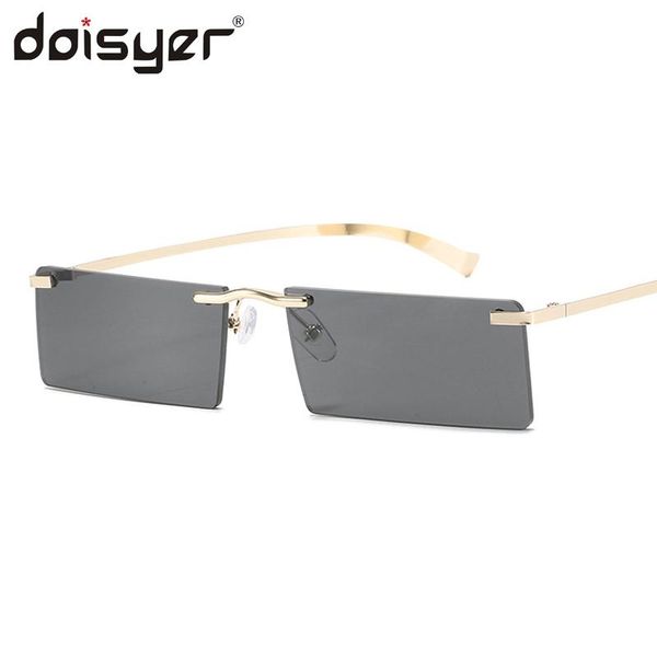 sunglasses doisyer fashion rimless square simple metallic frame for women, White;black
sunglasses doisyer fashion rimless square simple metallic frame for women, White;black
