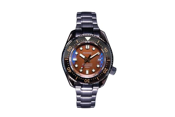 wristwatches proxima mm300 sbdx001 stainless steel diver dive watch sellita sw200 movement ceramic bezel insert c3 luminous marine master, Slivery;brown
wristwatches proxima mm300 sbdx001 stainless steel diver dive watch sellita sw200 movement ceramic bezel insert c3 luminous marine master, Slivery;brown