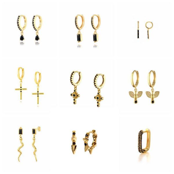hoop & huggie viny 925 sterling silver korean woman earrings black diamond square small earring party street zircons piercing jewelry, Golden;silver
hoop & huggie viny 925 sterling silver korean woman earrings black diamond square small earring party street zircons piercing jewelry, Golden;silver