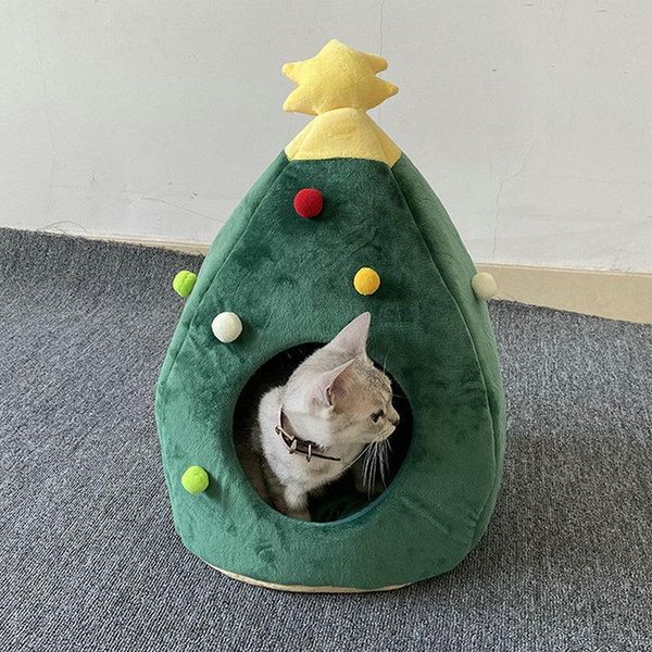 pet cat house dog bed kennel puppy cave warm sleeping christmas tree shape winter for cats cage beds & furniture
pet cat house dog bed kennel puppy cave warm sleeping christmas tree shape winter for cats cage beds & furniture