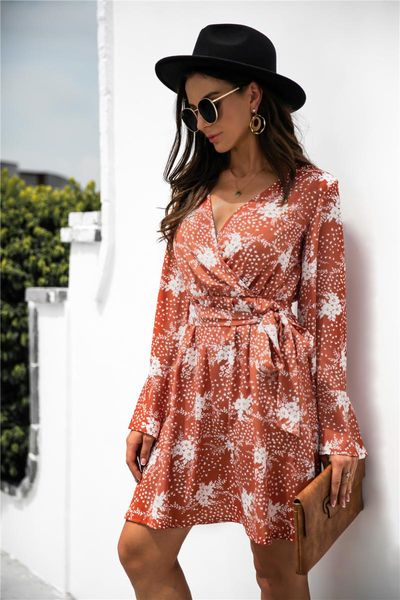 casual dresses chic women mini 2021 autumn full flared sleeve v-neck lace-up printed floral dress elegant fashion, Black;gray
casual dresses chic women mini 2021 autumn full flared sleeve v-neck lace-up printed floral dress elegant fashion, Black;gray