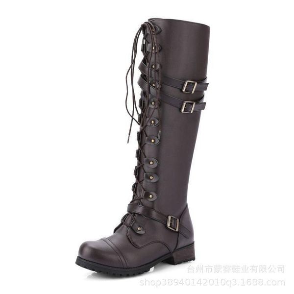 boots 2021 large women's shoes autumn and winter round head rivet solid color belt buckle square root knight, Black
boots 2021 large women's shoes autumn and winter round head rivet solid color belt buckle square root knight, Black